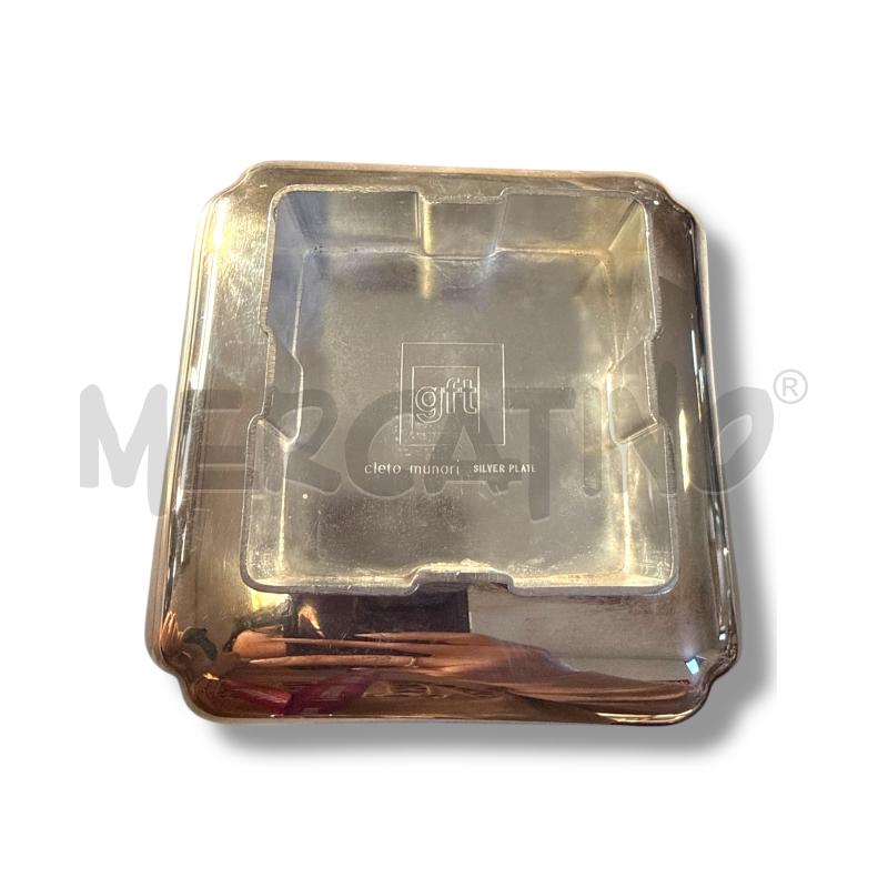 VIDE POCHE CLETO MUNARI IN SILVER 13 CMX 13 CM  H6CM ANNI 70 | Mercatino dell'Usato Osasco 4