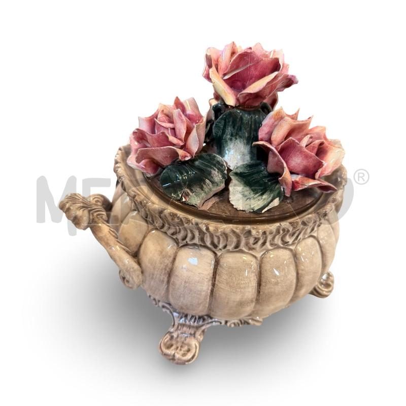 ZUPPIERA CAPODIMONTE ROSE IN RILIEVO  | Mercatino dell'Usato Osasco 3