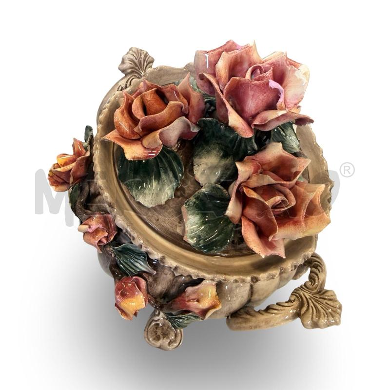 ZUPPIERA CAPODIMONTE ROSE IN RILIEVO  | Mercatino dell'Usato Osasco 4