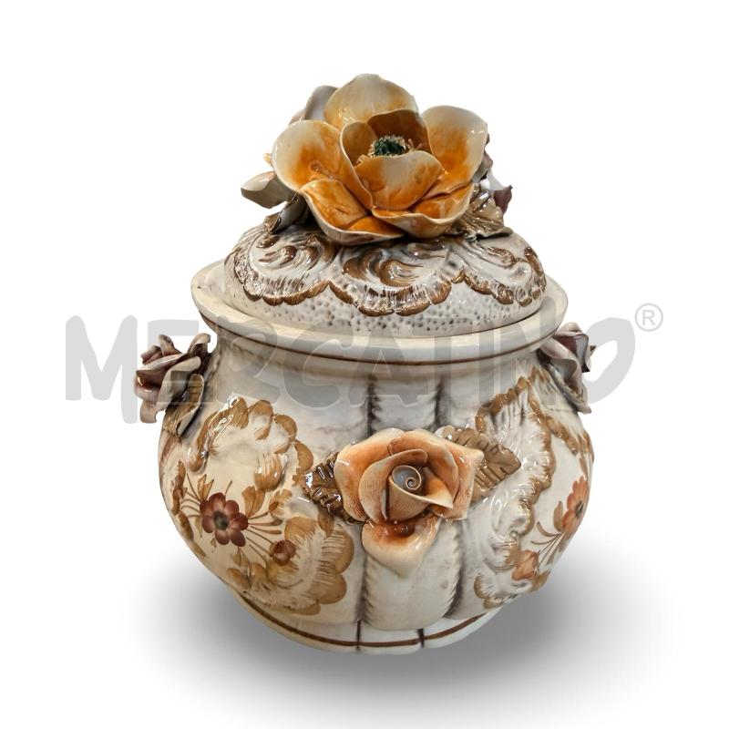 ZUPPIERA CERAMICA BASSANO FIORI IN RILIEVO | Mercatino dell'Usato Osasco 1