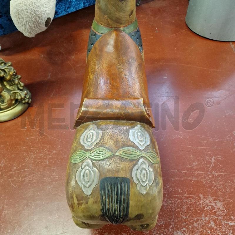 DONDOLO SCULTURA LEGNO CAPRA | Mercatino dell'Usato Torino via lanzo 4