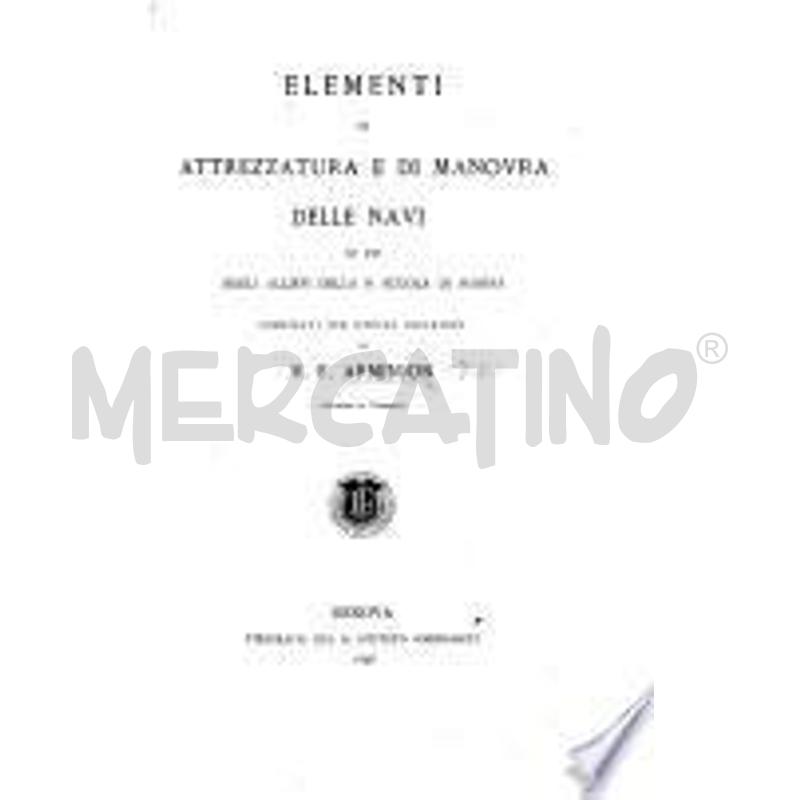 ELEMENTI DI ATTREZZATURA E DI MANOVRA DELLE NAVI,  | Mercatino dell'Usato Torino via lanzo 1