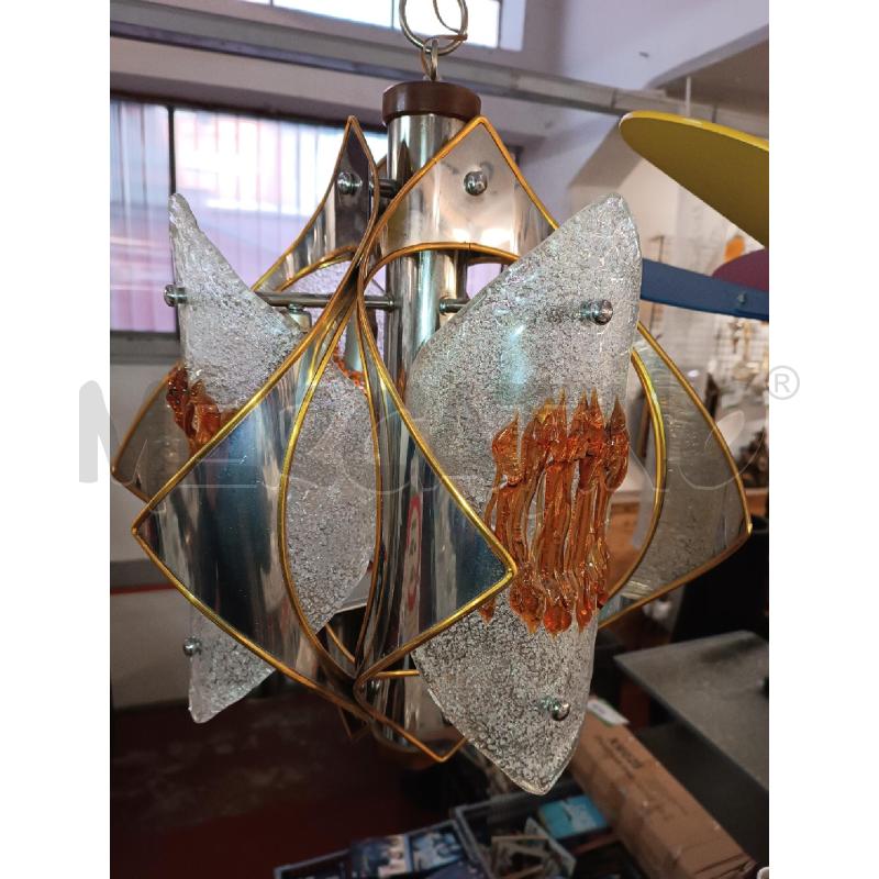 LAMPADARIO MODERNARIATO VETRO MURANO  | Mercatino dell'Usato Torino via lanzo 1