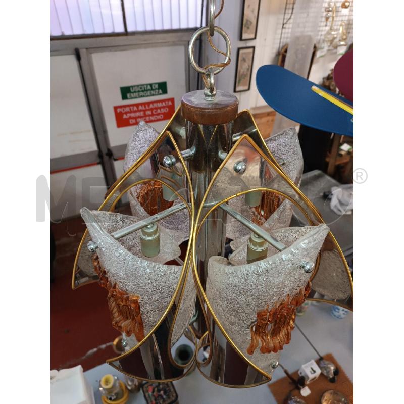 LAMPADARIO MODERNARIATO VETRO MURANO  | Mercatino dell'Usato Torino via lanzo 2