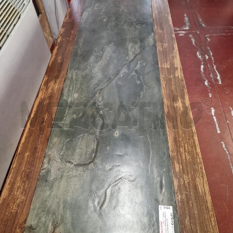 TAVOLO ETNICO LEGNO CON PIANNO IN PIETRA | Mercatino dell'Usato Torino via lanzo 4