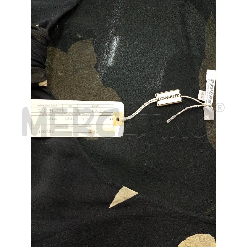 ABITO DONNA ERREUNO SETA NERO FIORI GIALLI | Mercatino dell'Usato Torino crocetta 3