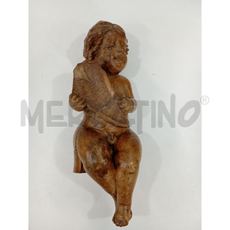 BAMBINO LEGNO SEDUTO SCUDO | Mercatino dell'Usato Torino crocetta 1