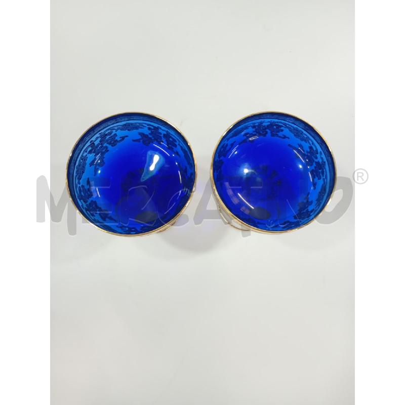 BICCHIERI PZ. CRYSTAL T. MURANO BLU COPPIA | Mercatino dell'Usato Torino crocetta 2