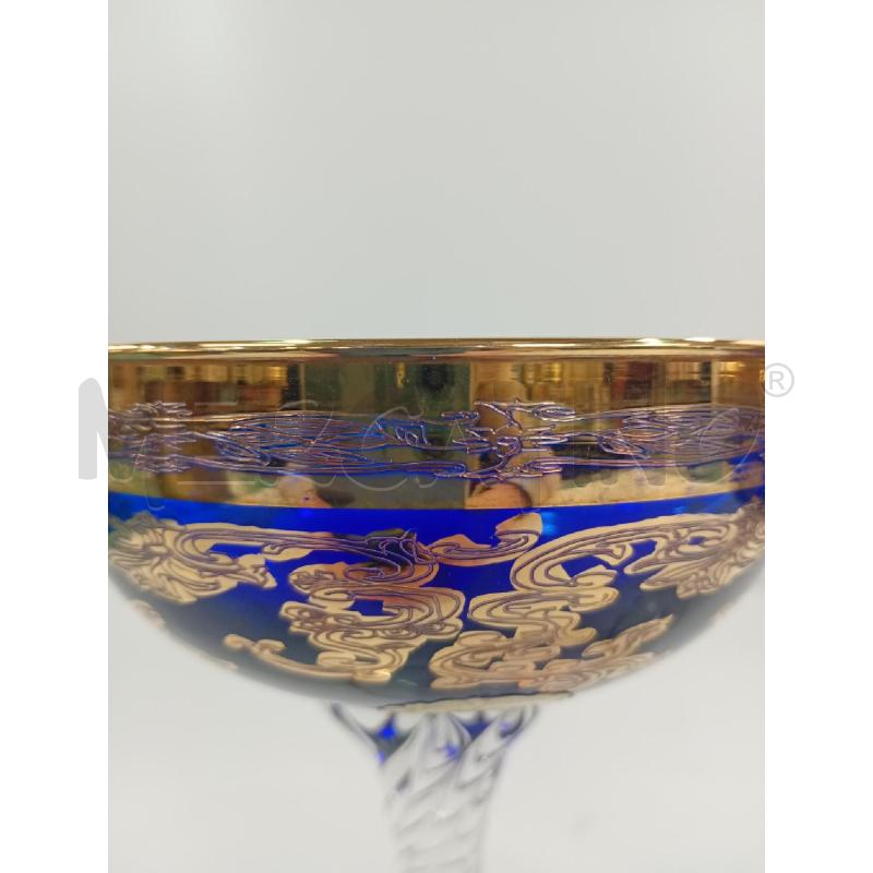 BICCHIERI PZ. CRYSTAL T. MURANO BLU COPPIA | Mercatino dell'Usato Torino crocetta 3