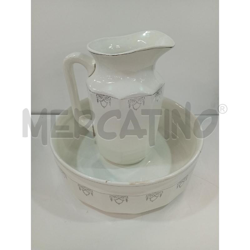 CIOTOLA + BROCCA CERAMICA BIANCA RICHERD | Mercatino dell'Usato Torino crocetta 1