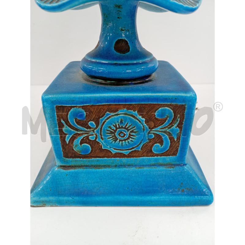 LAMPADA BLU DECORO FIORI | Mercatino dell'Usato Torino crocetta 3