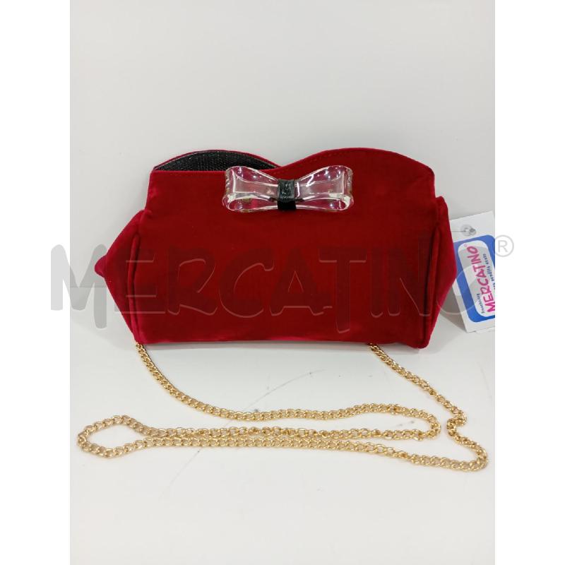POCHETTE VELLUTO BORDEAUX EMPORIO ARMANI | Mercatino dell'Usato Torino crocetta 1