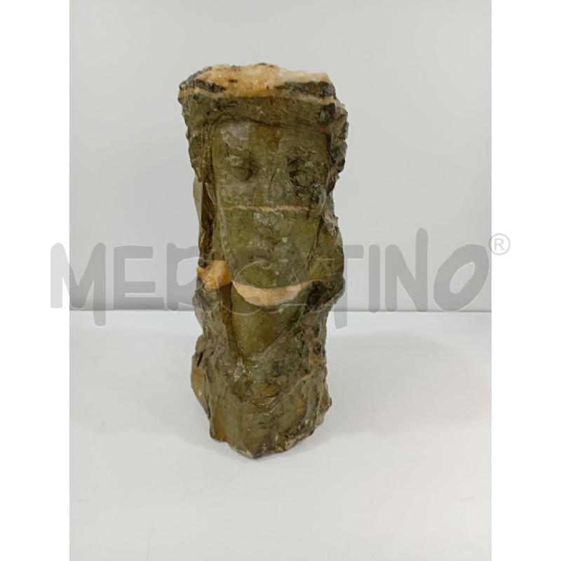 SCULTURA PIETRA VERDE VOLTO | Mercatino dell'Usato Torino crocetta 1