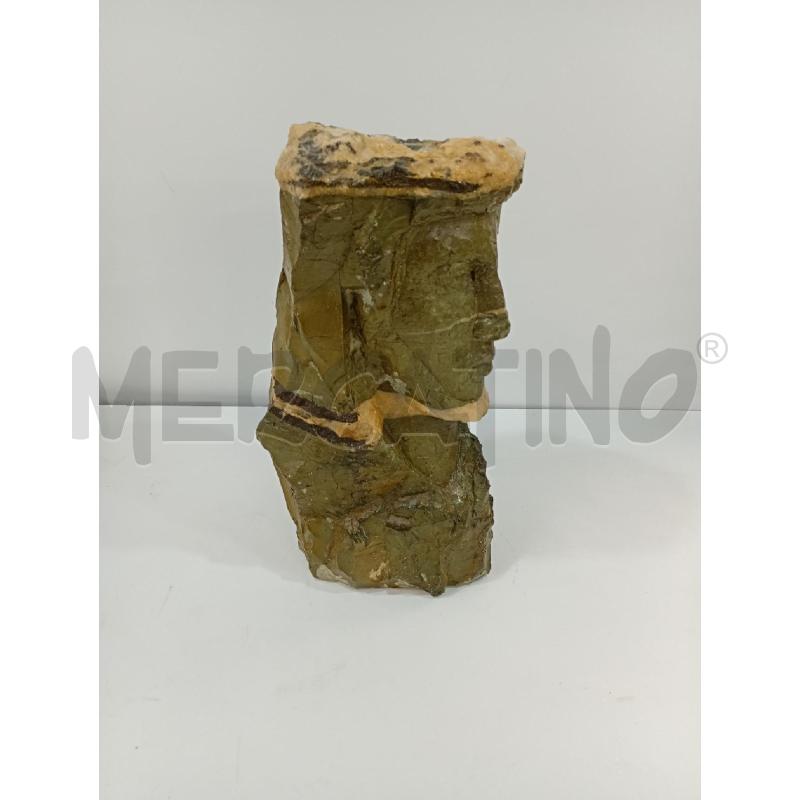 SCULTURA PIETRA VERDE VOLTO | Mercatino dell'Usato Torino crocetta 2