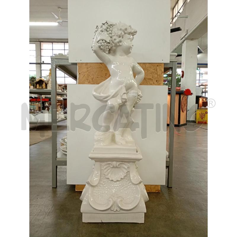 STATUA BIANCA BAMBINO UVA | Mercatino dell'Usato Torino crocetta 1