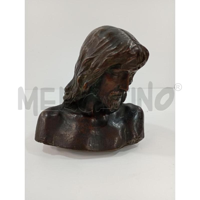STATUINA BRONZO VOLTO GESU' | Mercatino dell'Usato Torino crocetta 1