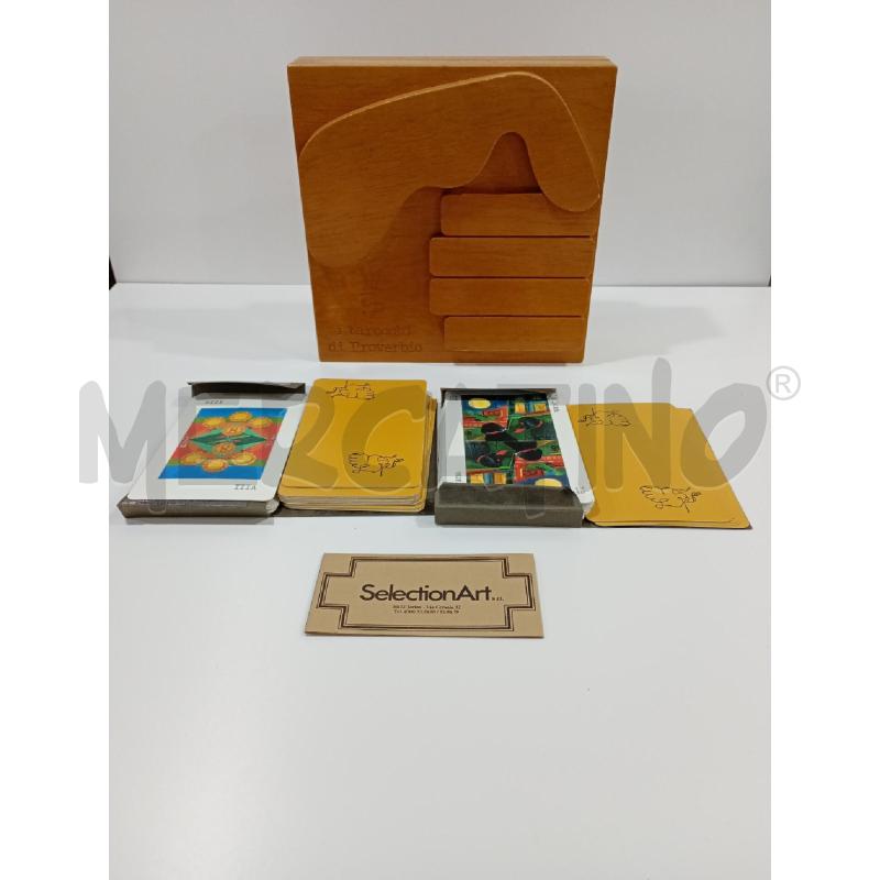 TAROCCHI PROVERBIO SELECTIONART SCATOLA LEGNO | Mercatino dell'Usato Torino crocetta 1