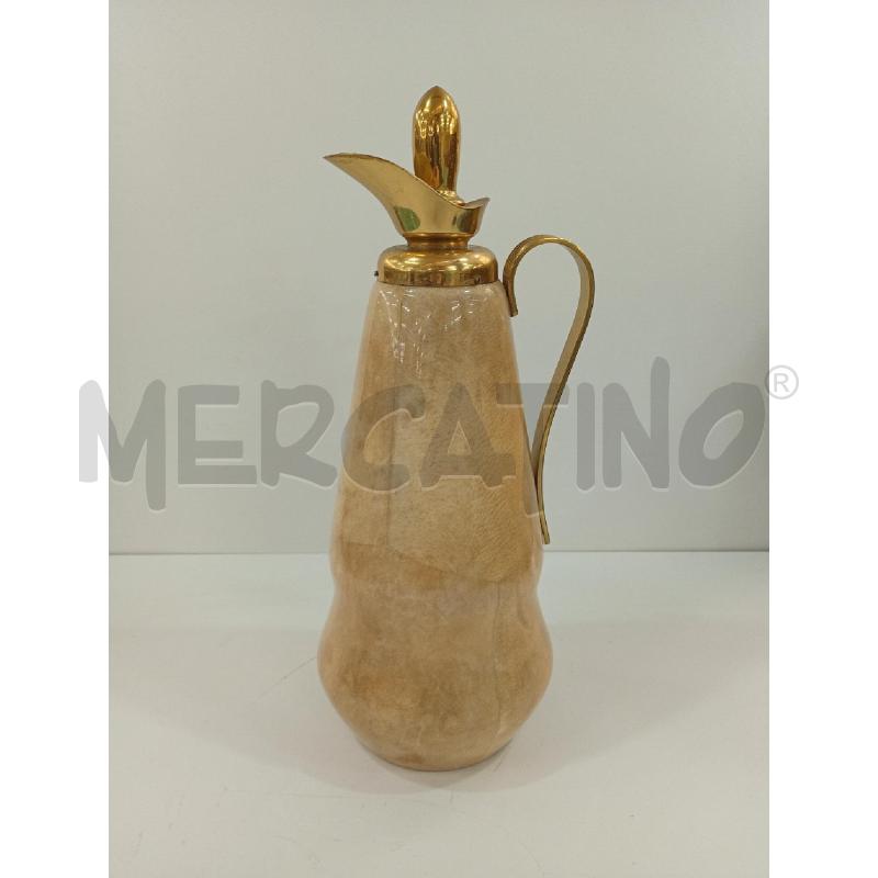 THERMOS BEIGE MACABO TAPPO DORATO | Mercatino dell'Usato Torino crocetta 1