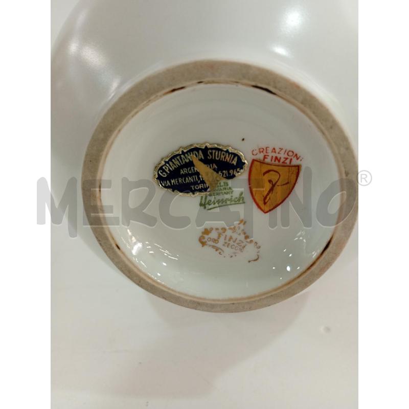 VASO ARRIGO FINZI BORDO ORO ROSSO | Mercatino dell'Usato Torino crocetta 4