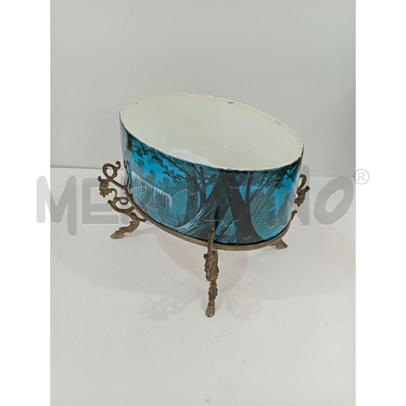 VASO AZZ VINTAGE ALZATINA METALLO | Mercatino dell'Usato Torino crocetta 3