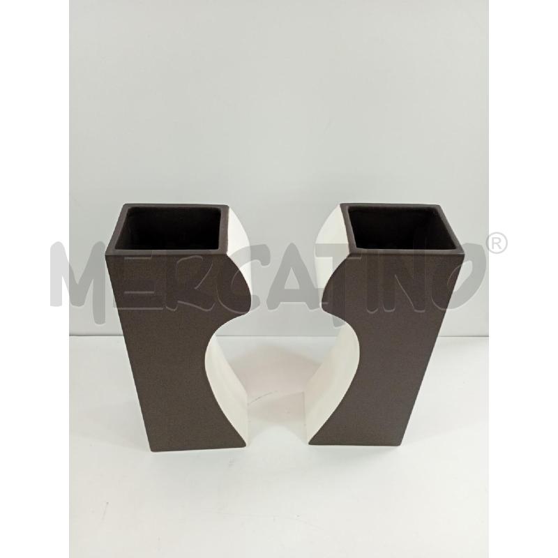 VASO COPPIA DOT BIANCO NERO | Mercatino dell'Usato Torino crocetta 2