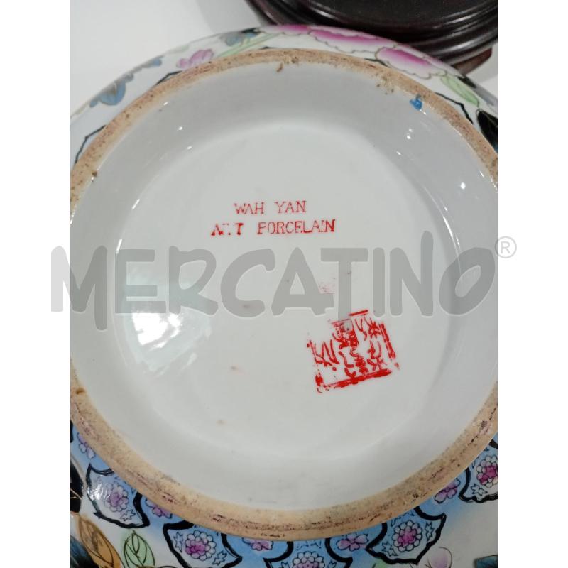 VASO FLOREALE ORIENTALE BASE LEGNO | Mercatino dell'Usato Torino crocetta 3