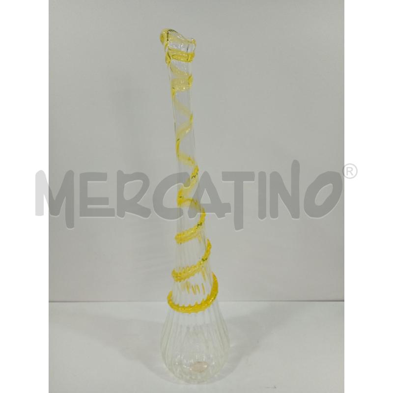 VASO MURANO SPIRALE GIALLA | Mercatino dell'Usato Torino crocetta 1