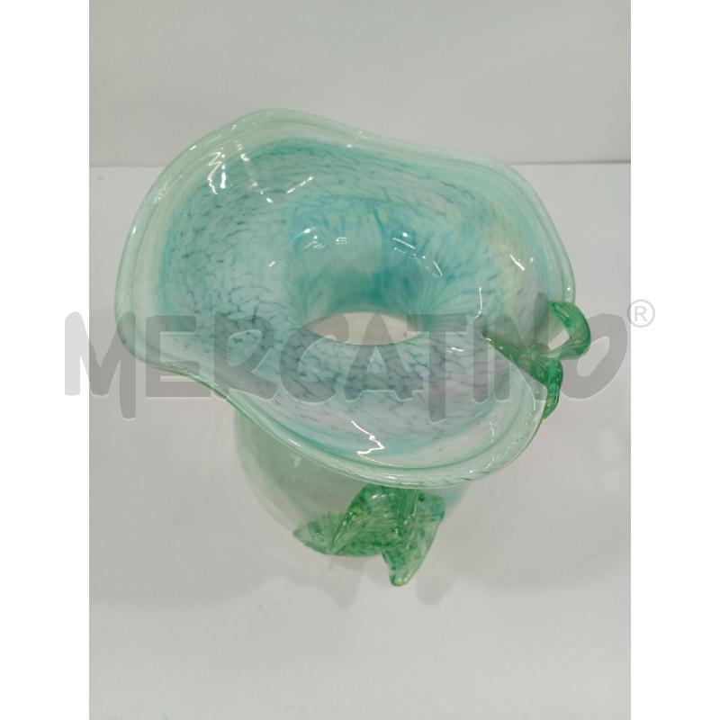 VASO MURANO VERDE FOGLIA | Mercatino dell'Usato Torino crocetta 2