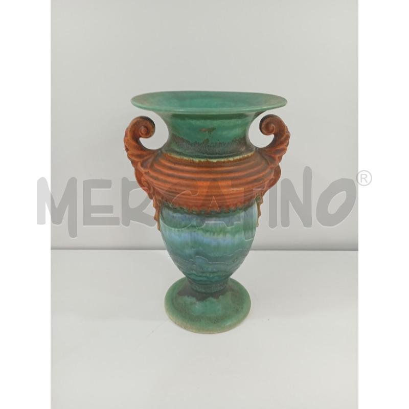 VASO VERDE MANICI ARANCIONI | Mercatino dell'Usato Torino crocetta 1