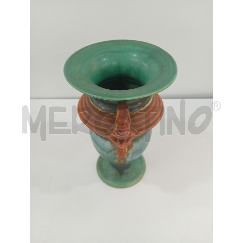 VASO VERDE MANICI ARANCIONI | Mercatino dell'Usato Torino crocetta 2