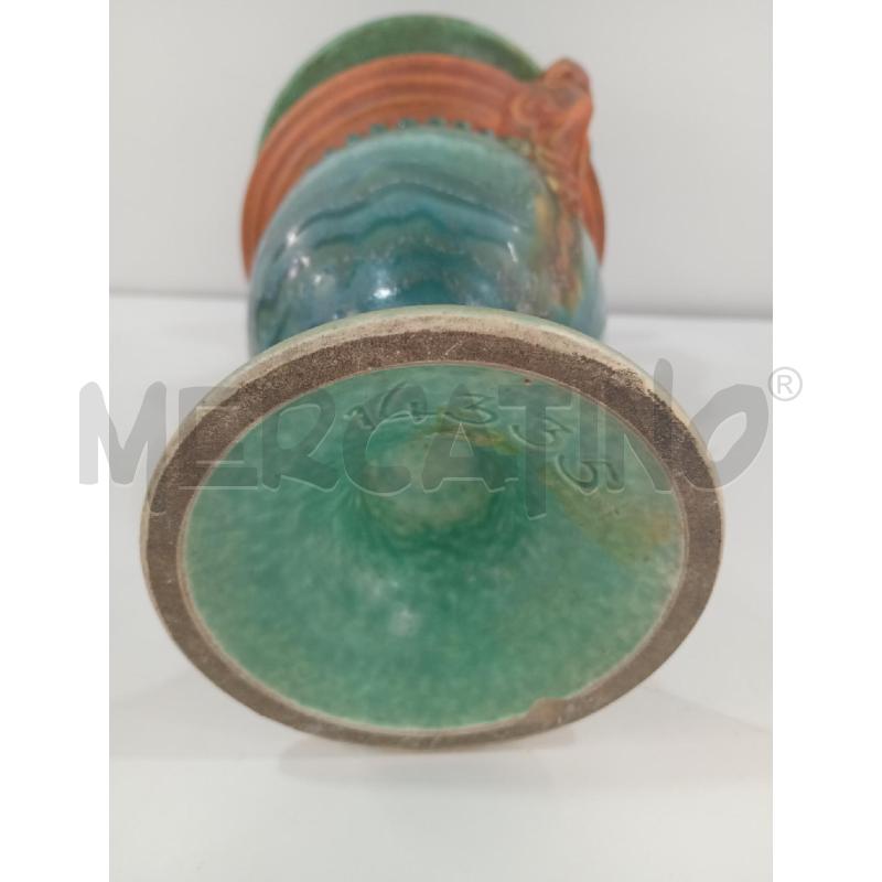 VASO VERDE MANICI ARANCIONI | Mercatino dell'Usato Torino crocetta 3