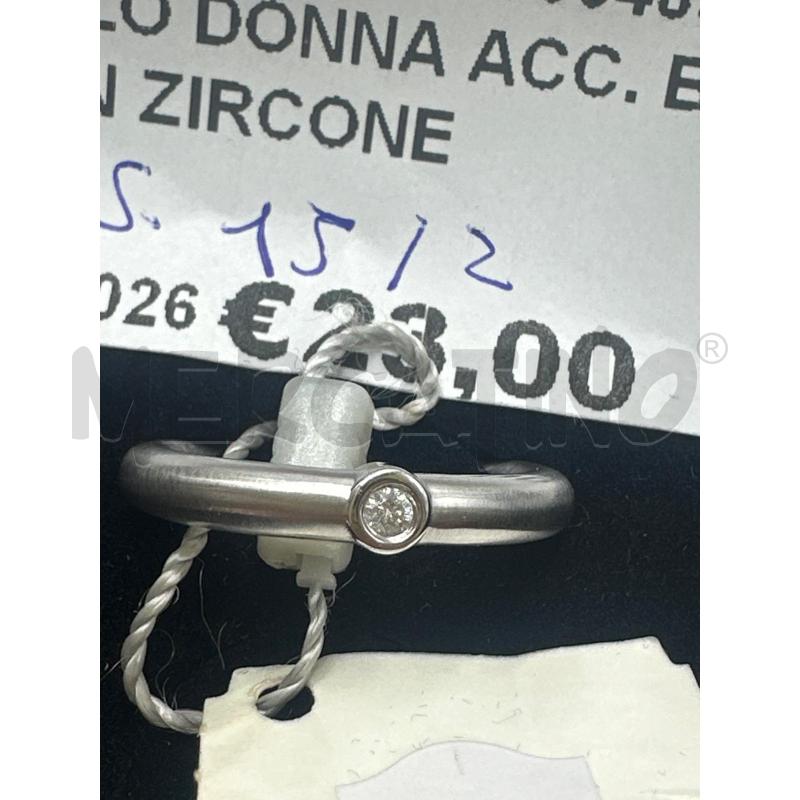 ANELLO DONNA ACC. BREIL CON ZIRCONE | Mercatino dell'Usato Marsala 2