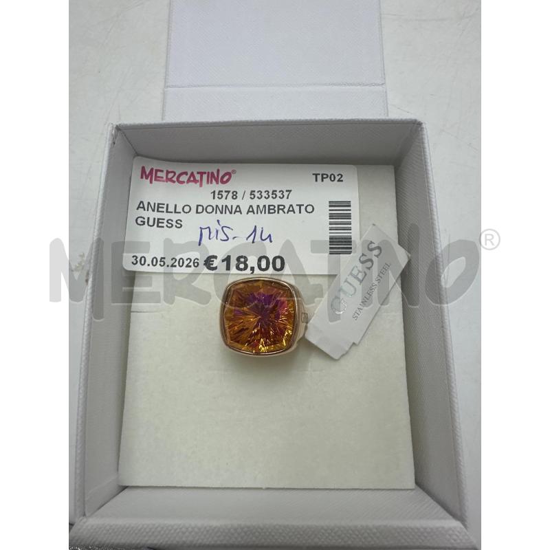 ANELLO DONNA AMBRATO GUESS | Mercatino dell'Usato Marsala 1