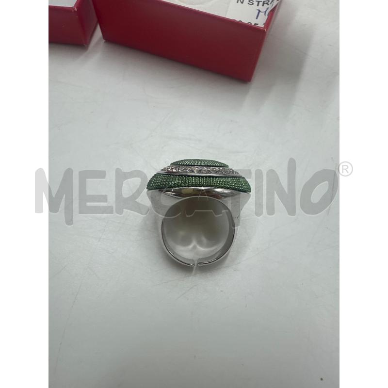 ANELLO DONNA VERDE CON STRASS BYBLOS | Mercatino dell'Usato Marsala 3