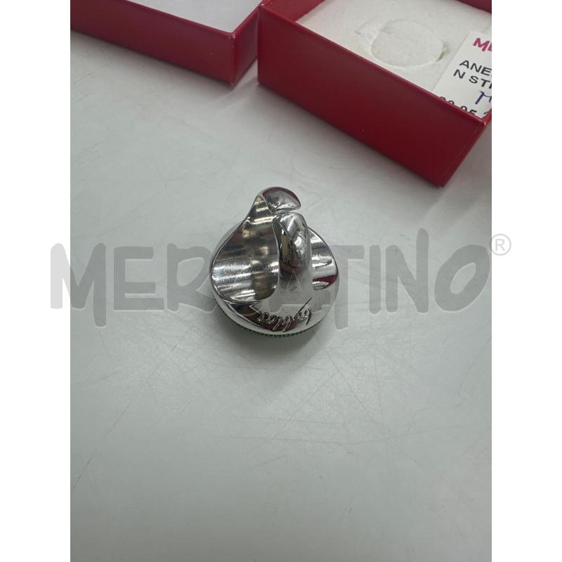 ANELLO DONNA VERDE CON STRASS BYBLOS | Mercatino dell'Usato Marsala 4