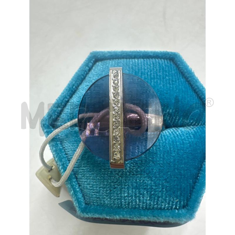 ANELLO DONNA VETRO VIOLA E STRASS | Mercatino dell'Usato Marsala 1