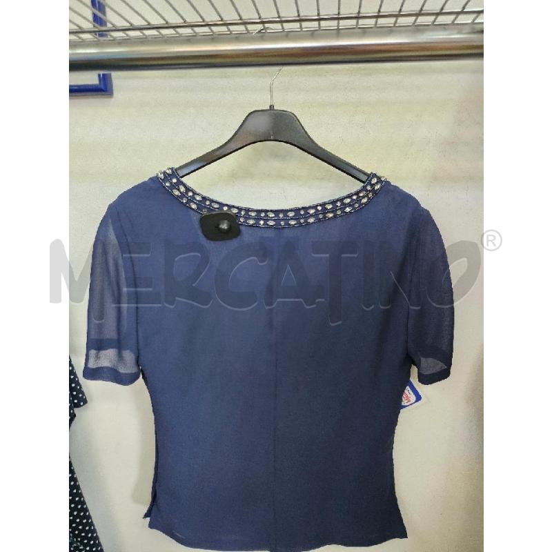 BLUSA DONNA BLU STRASS LUISA SPAGNOLI | Mercatino dell'Usato Marsala 3