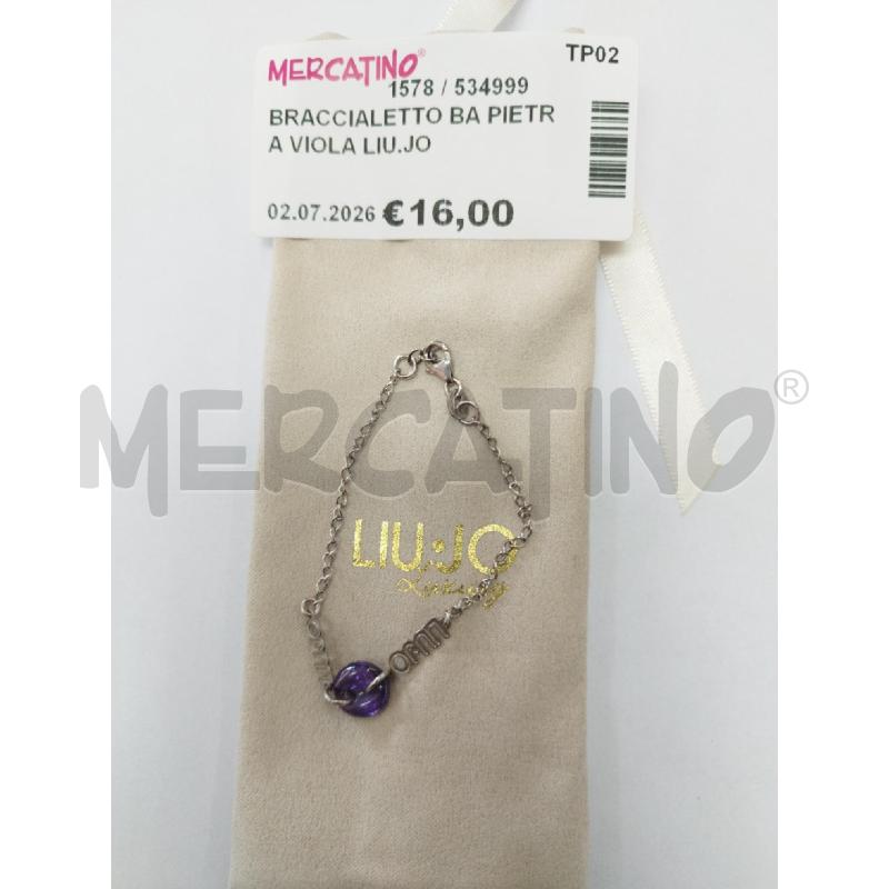 BRACCIALETTO BA PIETRA VIOLA LIU.JO | Mercatino dell'Usato Marsala 1