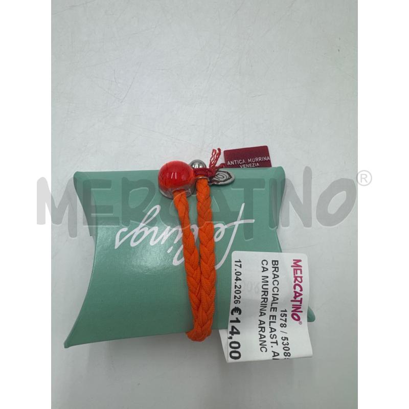 BRACCIALE ELAST. ANTICA MURRINA ARANCIO | Mercatino dell'Usato Marsala 1