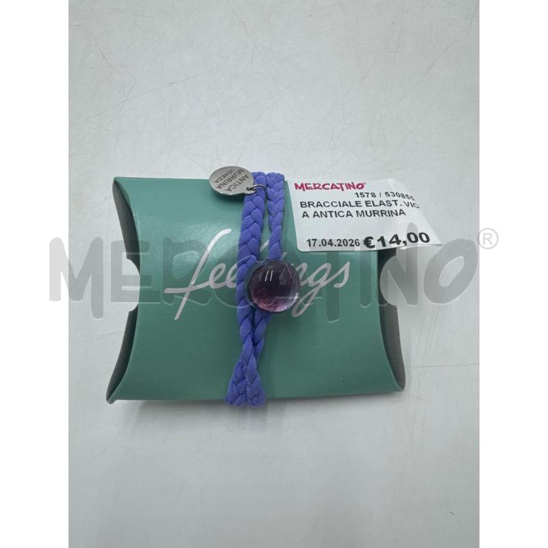BRACCIALE ELAST. VIOLA ANTICA MURRINA | Mercatino dell'Usato Marsala 1