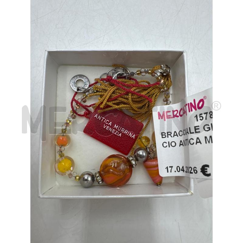 BRACCIALE GIALLO ARANCIO ANTICA MURRINA | Mercatino dell'Usato Marsala 1