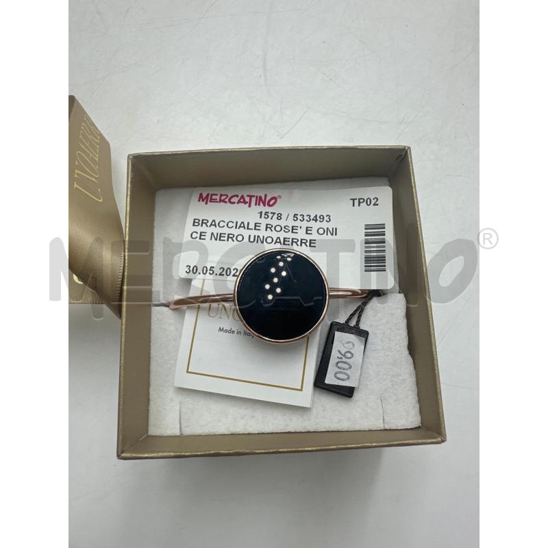 BRACCIALE ROSE' E ONICE NERO UNOAERRE | Mercatino dell'Usato Marsala 1