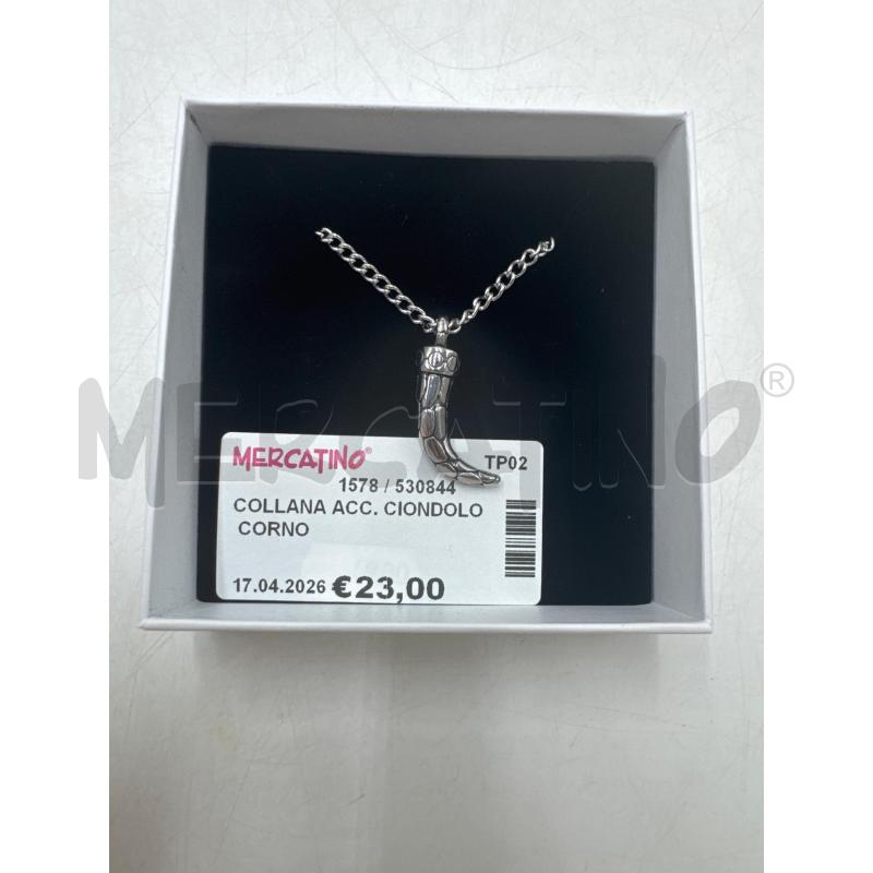 COLLANA ACC. CIONDOLO CORNO | Mercatino dell'Usato Marsala 1