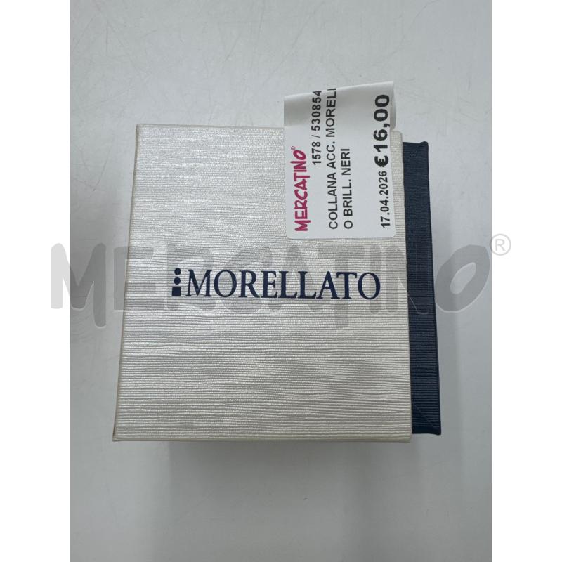 COLLANA ACC. MORELLATO BRILL. NERI | Mercatino dell'Usato Marsala 1