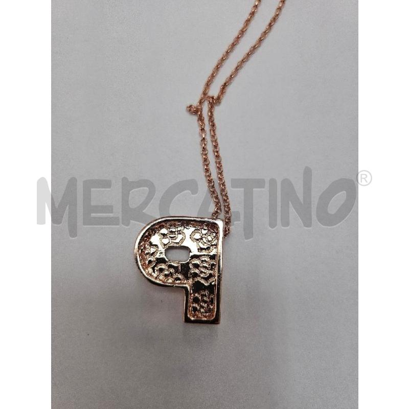 COLLANA ROSE' LETTERA P STRASS | Mercatino dell'Usato Marsala 4