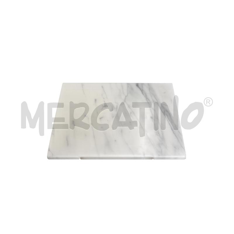 COMODINO IN LEGNO CON CASSETTIE MARMO BIANCO  | Mercatino dell'Usato Marsala 2