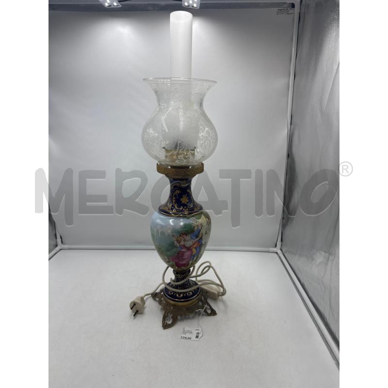 LUME IN CERAMICA DIPINTO CON BOCCIA  | Mercatino dell'Usato Marsala 1