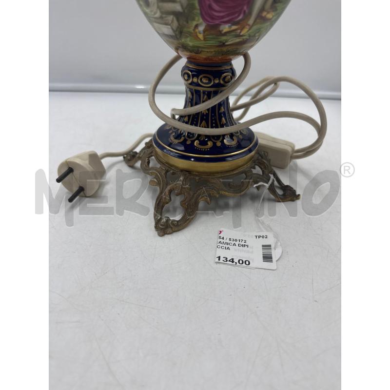 LUME IN CERAMICA DIPINTO CON BOCCIA  | Mercatino dell'Usato Marsala 3