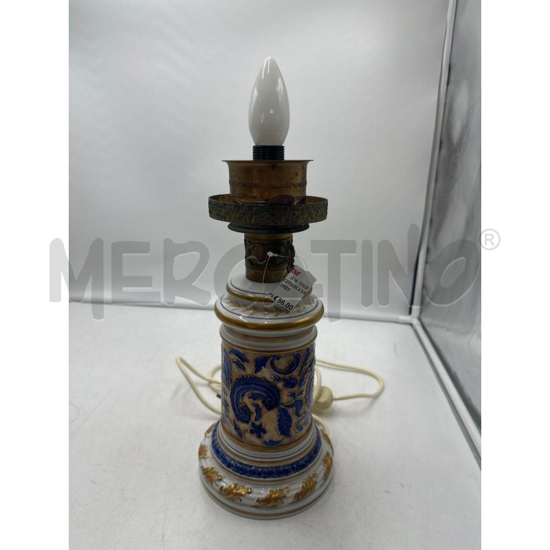 LUME IN CERAMICA DOR E BLU SEVRES | Mercatino dell'Usato Marsala 1