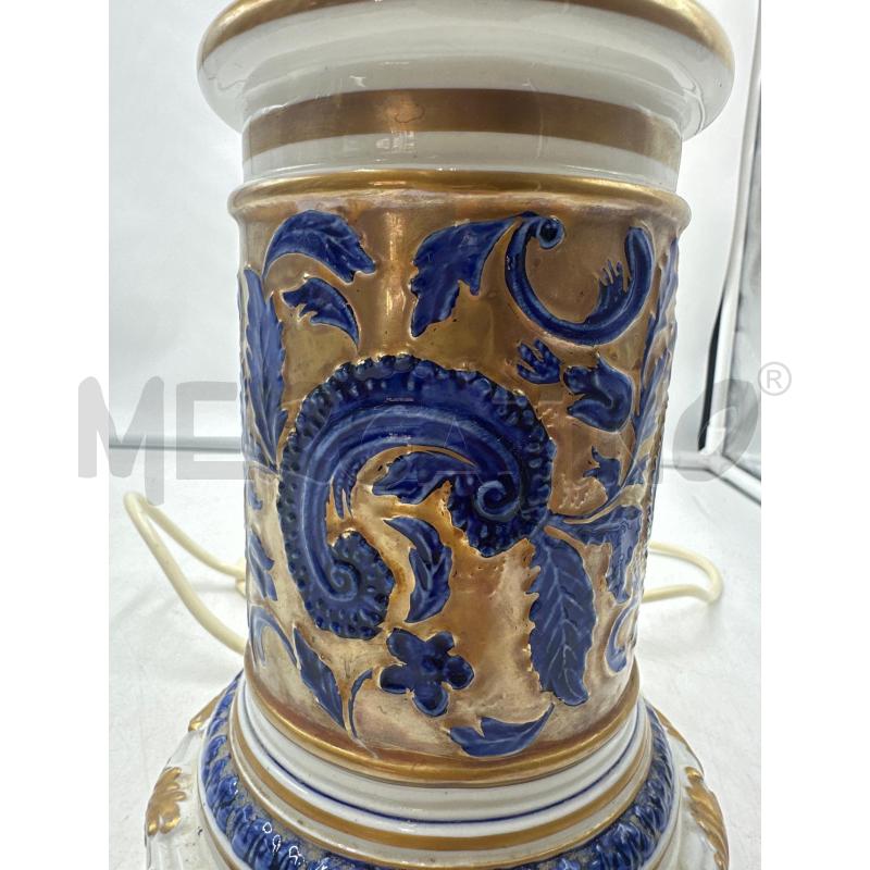 LUME IN CERAMICA DOR E BLU SEVRES | Mercatino dell'Usato Marsala 2